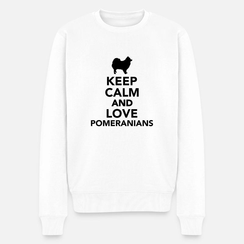 Spitz - Männer Premium Bio Pullover - Weiß