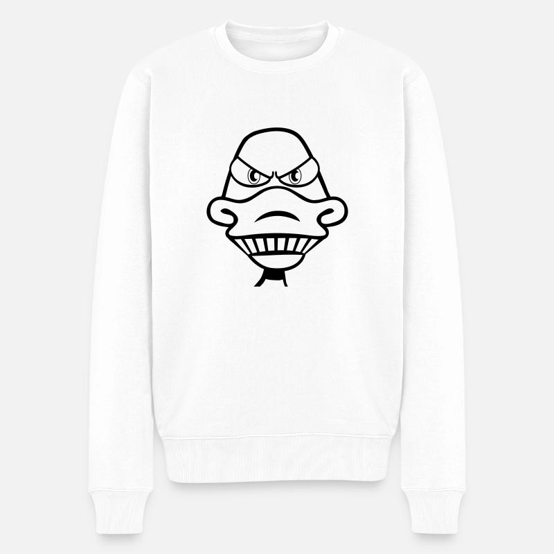 Canard mal - Pull Premium bio Homme - blanc