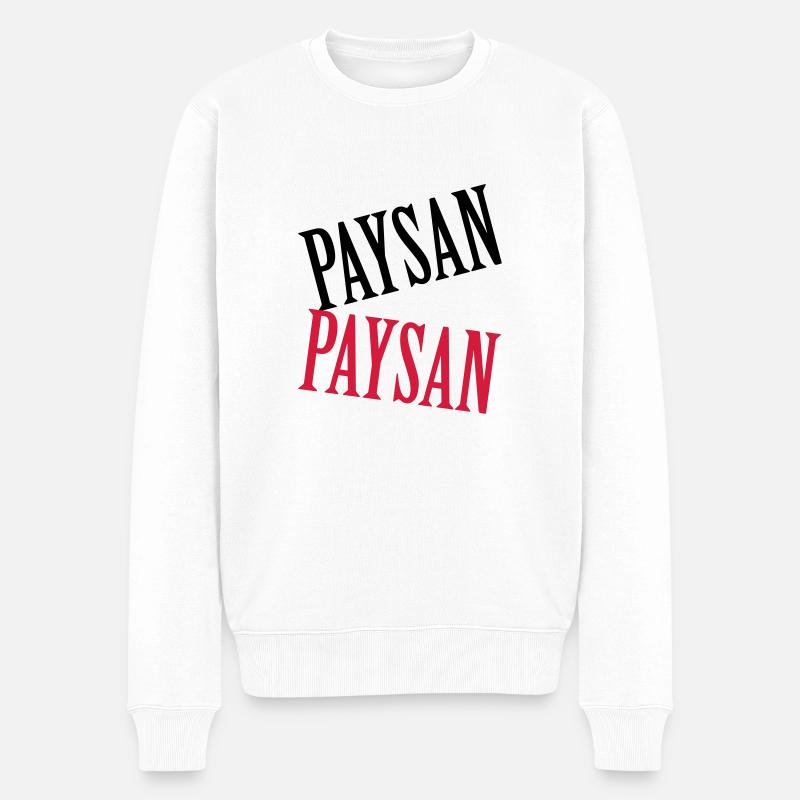Paysan - Pull Premium bio Homme - blanc