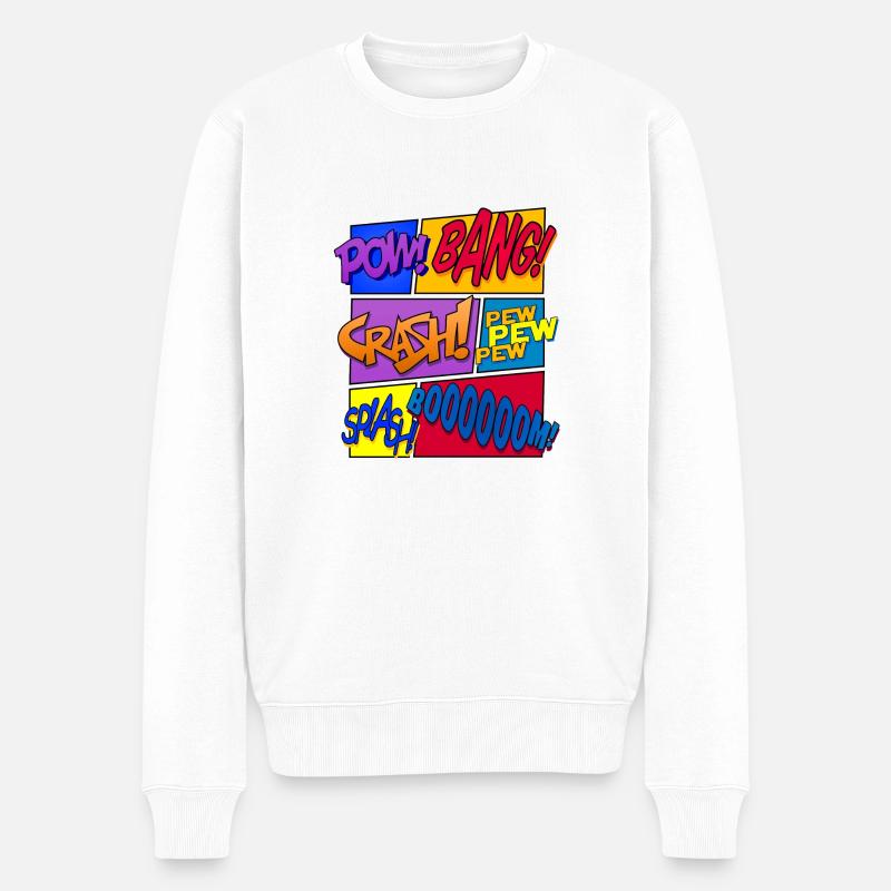 Get Loud (Comic-Design) - Pull Premium bio Homme - blanc