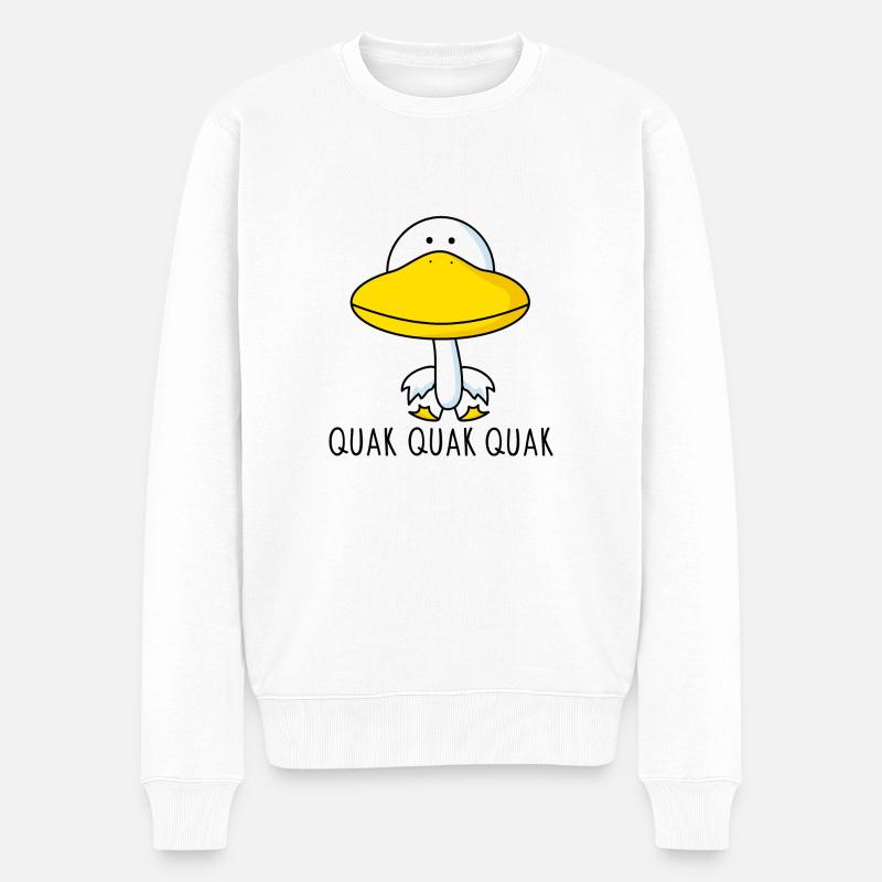 Canard drôle - Pull Premium bio Homme - blanc