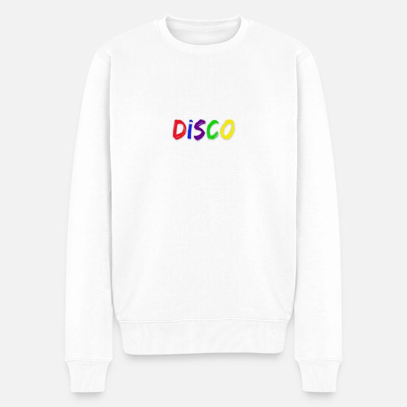 Diskothek - Männer Premium Bio Pullover - Weiß