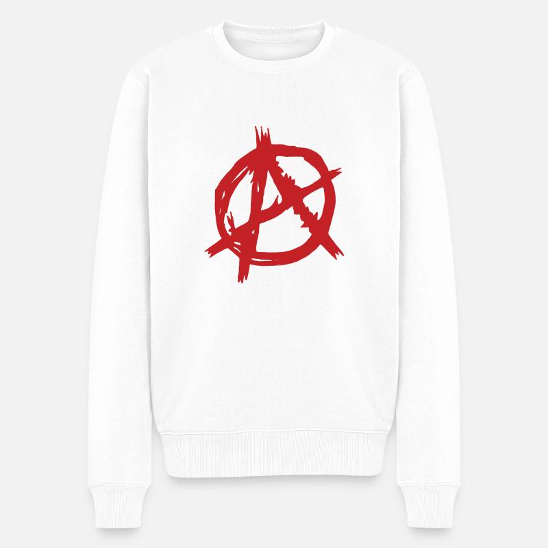 Anarchie - Pull Premium bio Homme - blanc