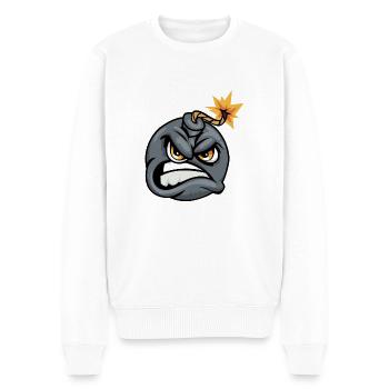 Comic Bomb - Men's Premium Organic Jumper - white - Front - Thijin (182cm)