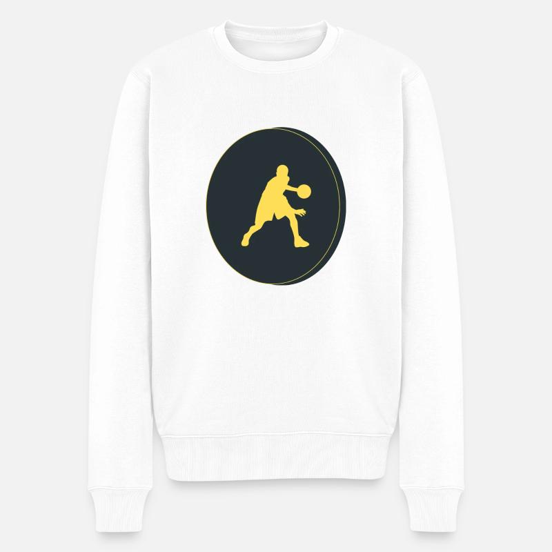 basketteur - Pull Premium bio Homme - blanc