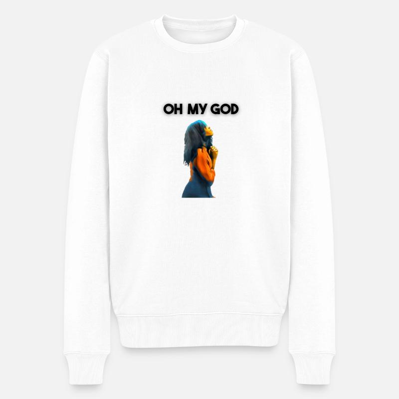 OH MY GOD - Pull Premium bio Homme - blanc