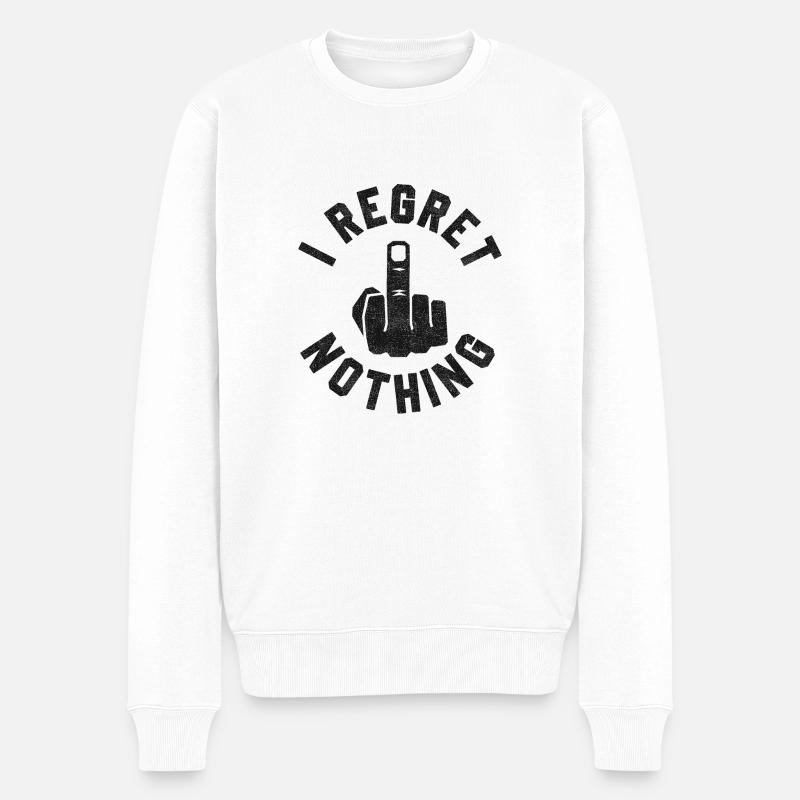 Je ne regrette rien - Pull Premium bio Homme - blanc