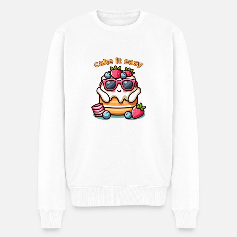 Gâteau en toute simplicité - Pull Premium bio Homme - blanc