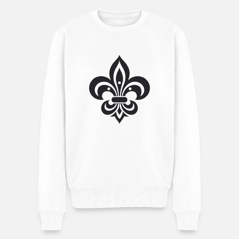 Lys français - Pull Premium bio Homme - blanc