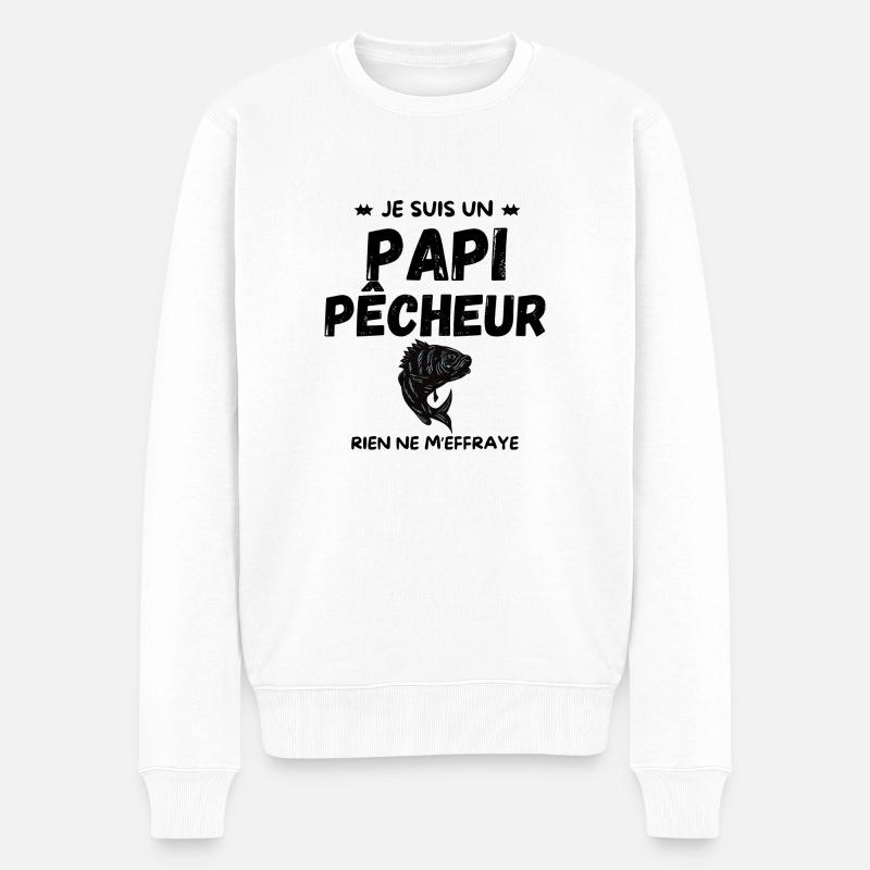 PAPI PÊCHEUR - Pull Premium bio Homme - blanc