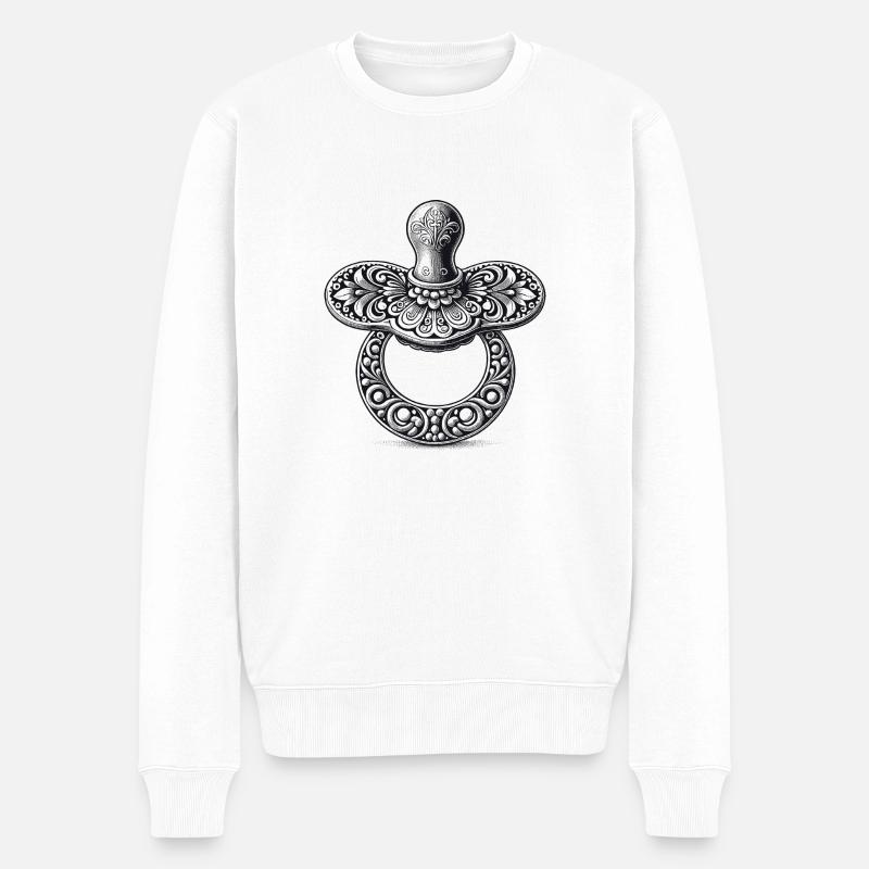 Sucette - Pull Premium bio Homme - blanc