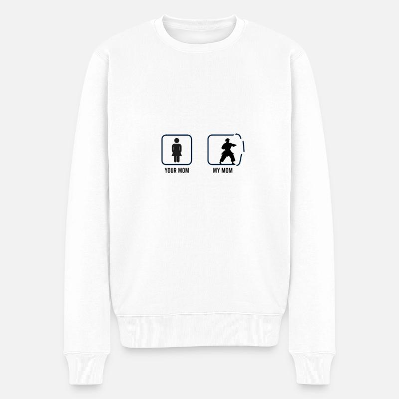 Ton Karaté Maman Ma Maman - Pull Premium bio Homme - blanc