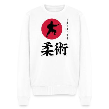 Jujutsu Jiu Jitsu Jiujitsu Ju-jitsu Jiu-jitsu - Men's Premium Organic Jumper - white - Front - Thijin (182cm)