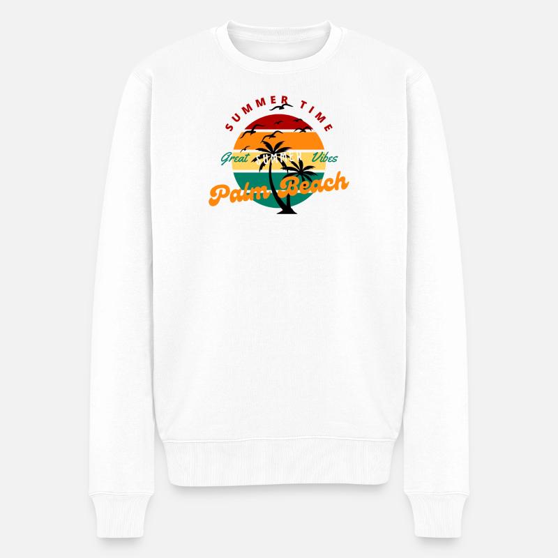 Grand été - Pull Premium bio Homme - blanc