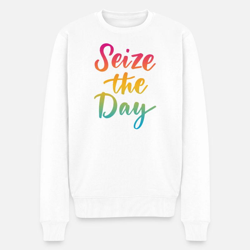 Saisissez le jour - Pull Premium bio Homme - blanc