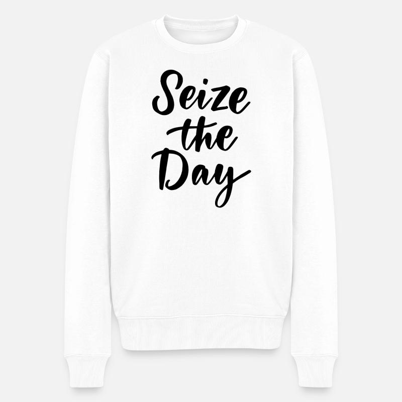 Saisissez le jour - Pull Premium bio Homme - blanc