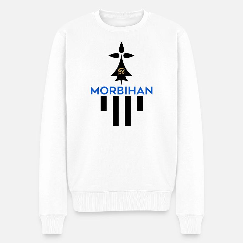 Logo Morbihan 56  - Pull Premium bio Homme - blanc