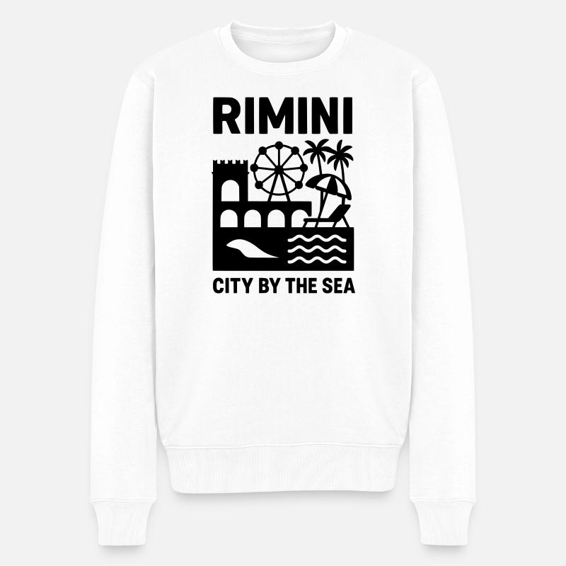 Rimini Silhouette - Pull Premium bio Homme - blanc