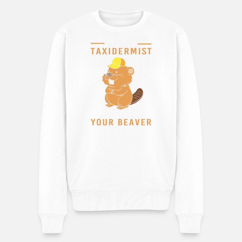 taxidermie - Pull Premium bio Homme - blanc