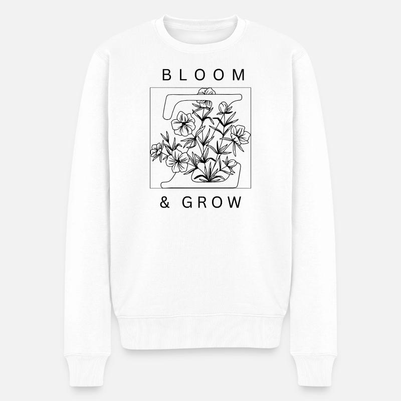 Floraison et croissance - Pull Premium bio Homme - blanc