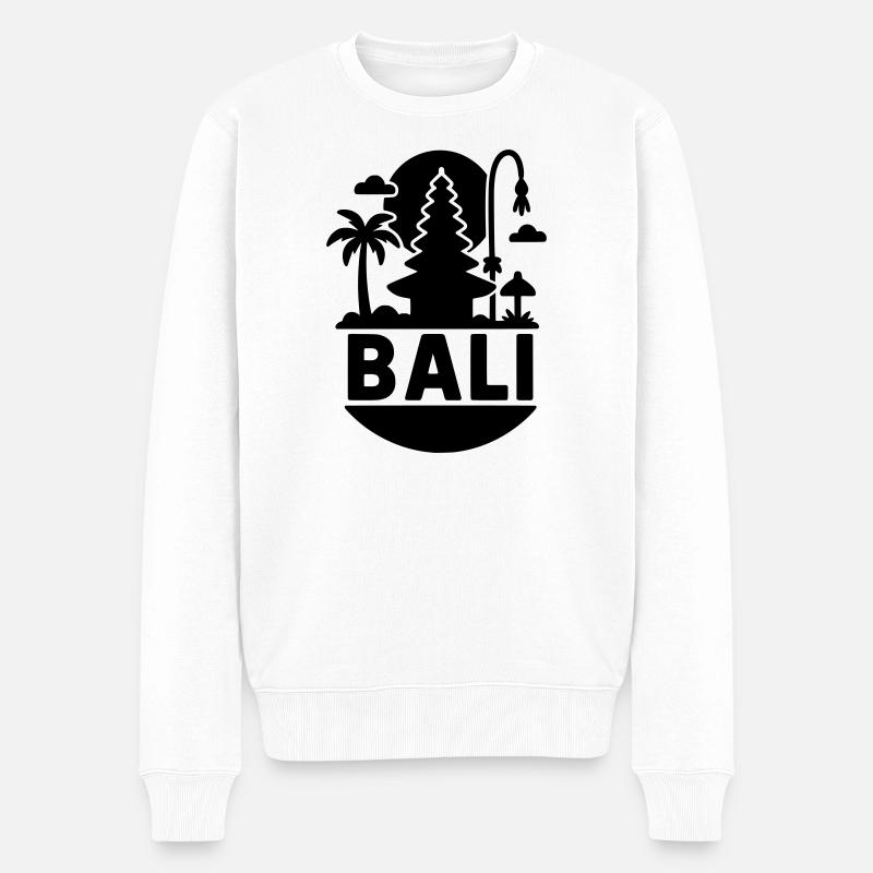 Bali Silhouette - Pull Premium bio Homme - blanc
