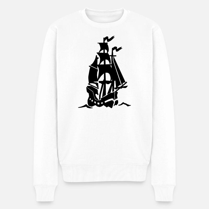 Bateau - Pull Premium bio Homme - blanc