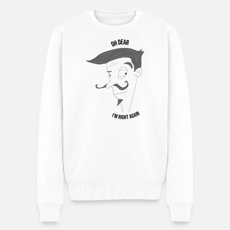 Oh là là, j’ai encore raison - Pull Premium bio Homme - blanc
