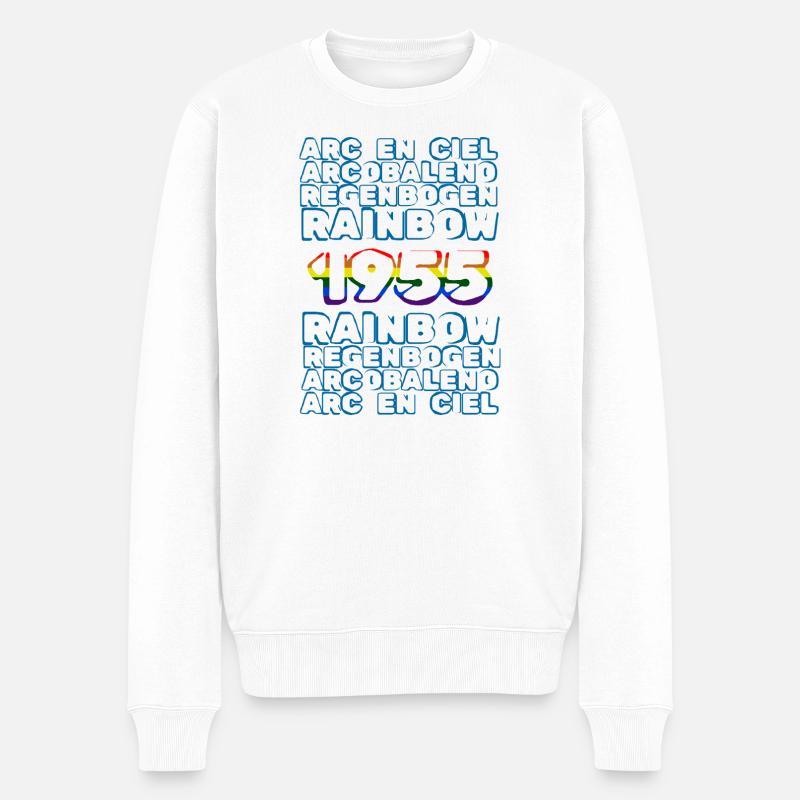 1955 - Männer Premium Bio Pullover - Weiß