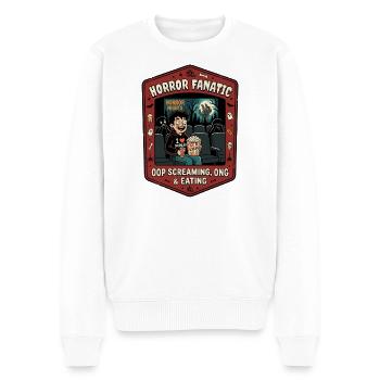 Cinéma fanatique de l’horreur Humour - Pull Premium bio Homme - blanc - Devant - Thijin (182cm)