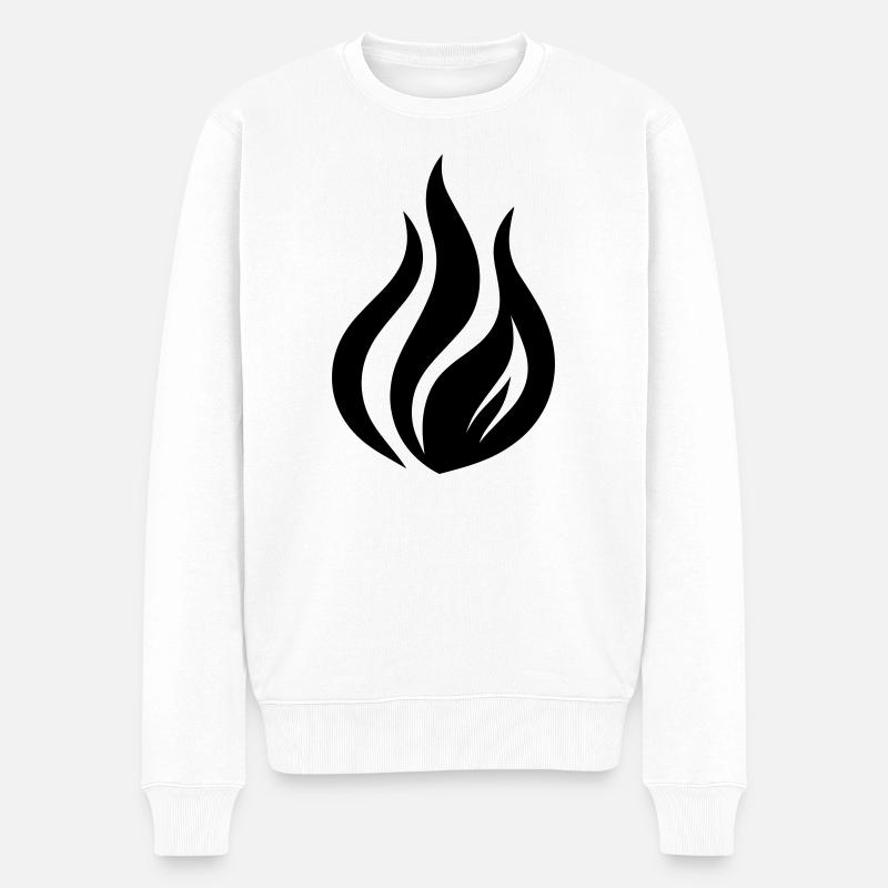 Flamme - Pull Premium bio Homme - blanc