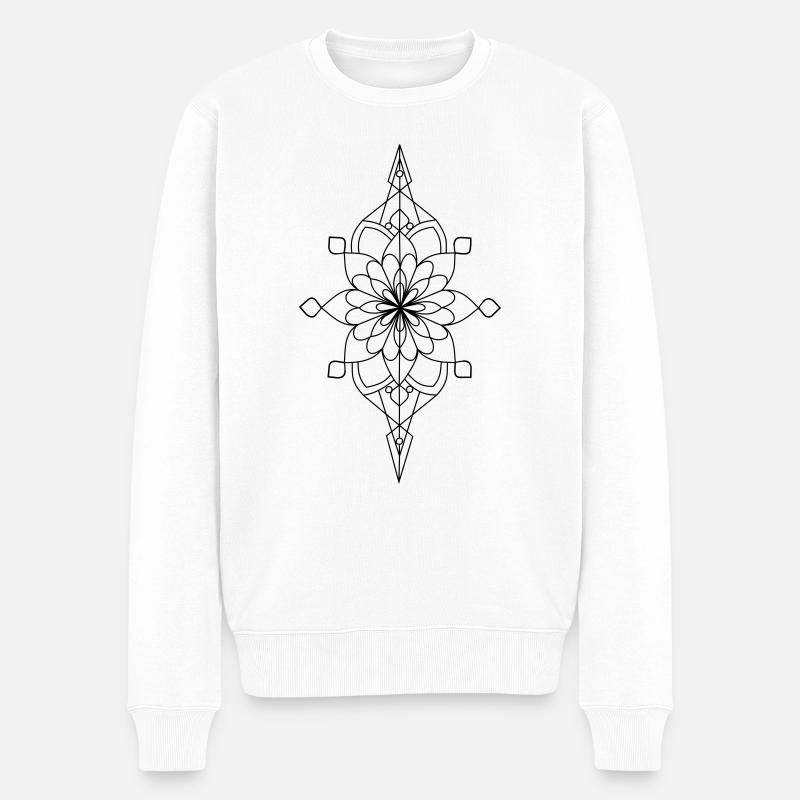 Feminin Symbol - Männer Premium Bio Pullover - Weiß