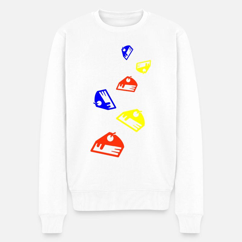 Icône du gâteau au fromage - Pull Premium bio Homme - blanc