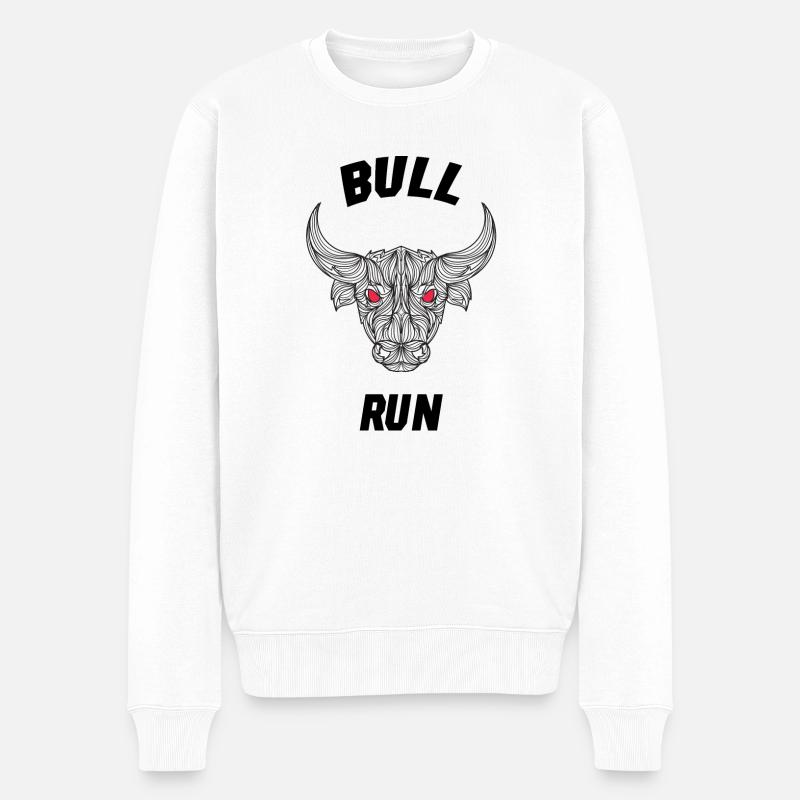 Bull Run - Pull Premium bio Homme - blanc