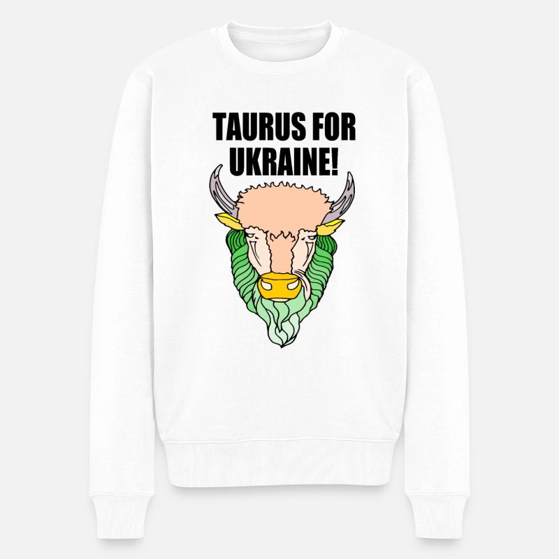 Taurus for ukraine - Pull Premium bio Homme - blanc