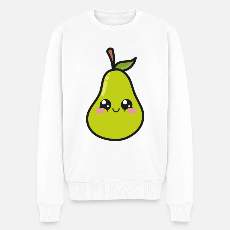 Douce poire Kawaii - Pull Premium bio Homme - blanc