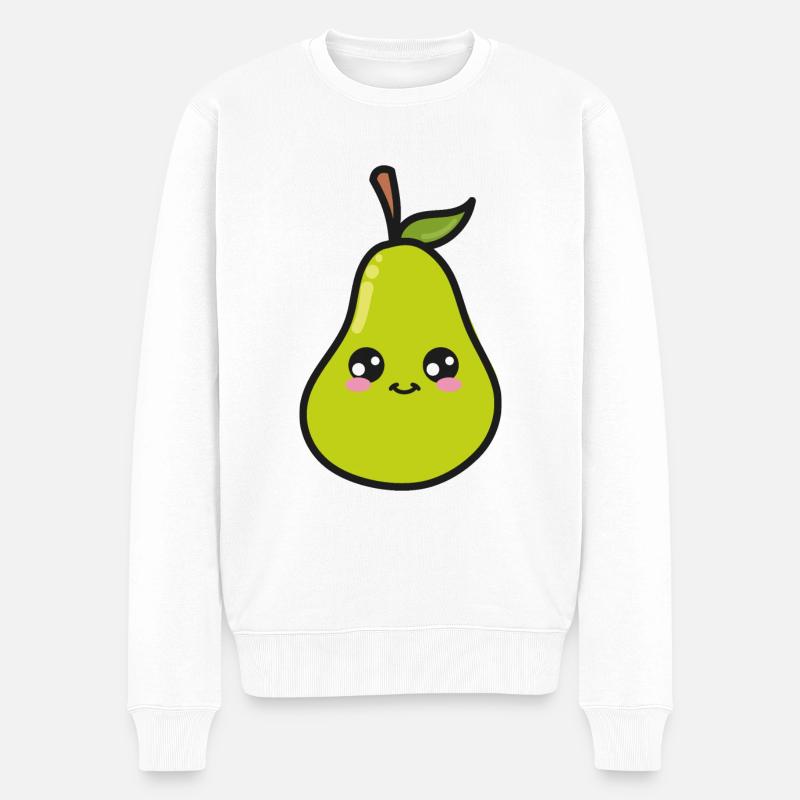 Poire Mignon Kawaii - Pull Premium bio Homme - blanc