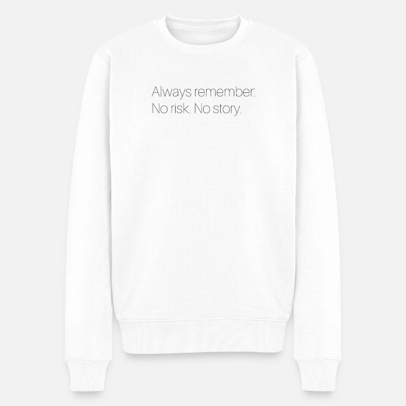 Dicton motivant - Pull Premium bio Homme - blanc