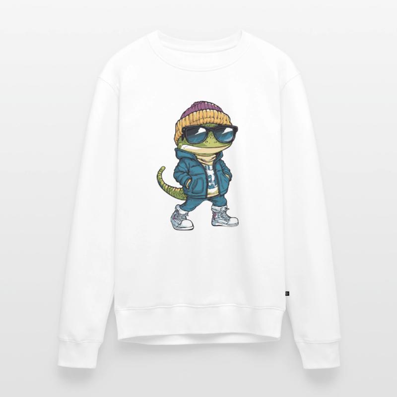 Lizard Cool Comic Men's Premium Organic Jumper