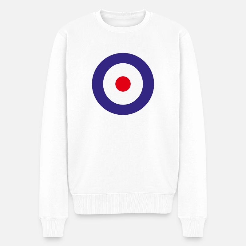 Bouclier d'aviation Angleterre - Pull Premium bio Homme - blanc