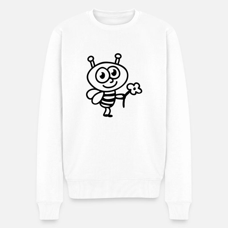Bee + Fleur - Line - Pull Premium bio Homme - blanc