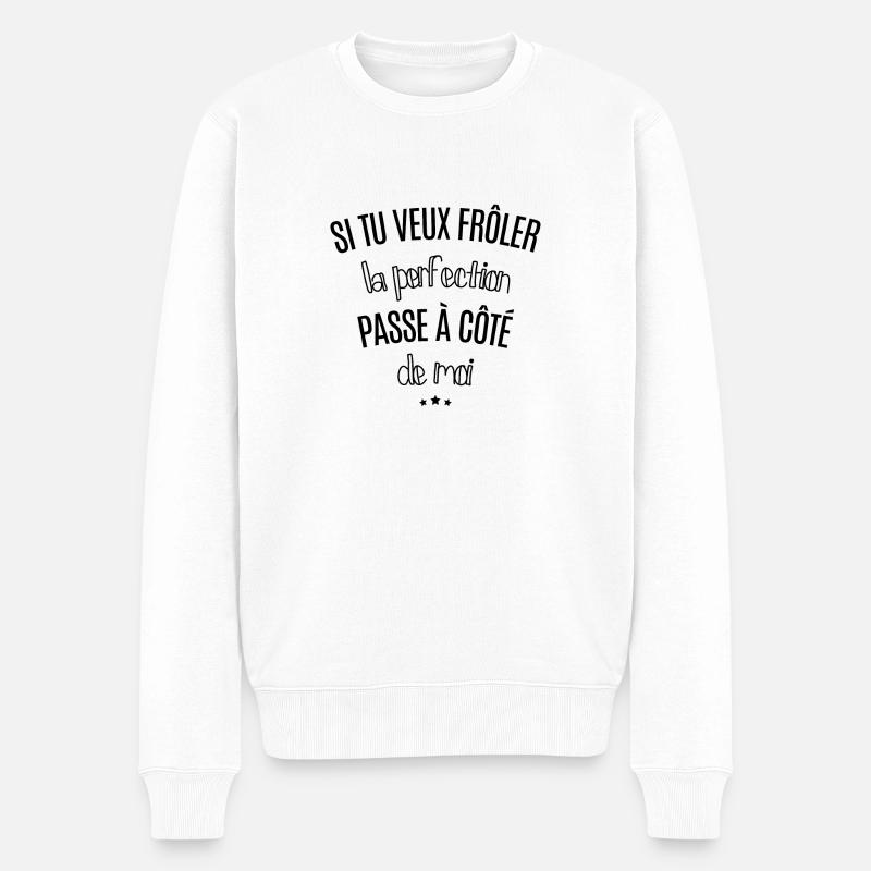 Perfection - Pull Premium bio Homme - blanc
