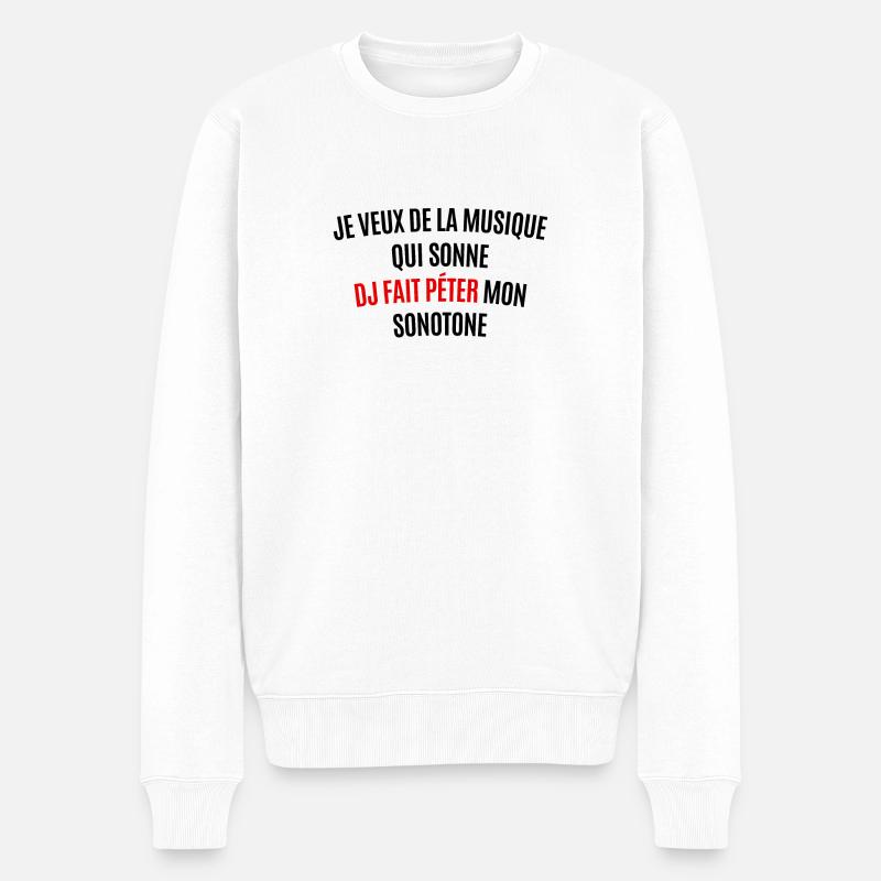 Fait péter mon sonotone - Pull Premium bio Homme - blanc