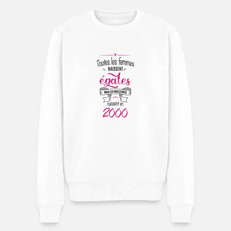 Année 2000 (fe) - Pull Premium bio Homme - blanc