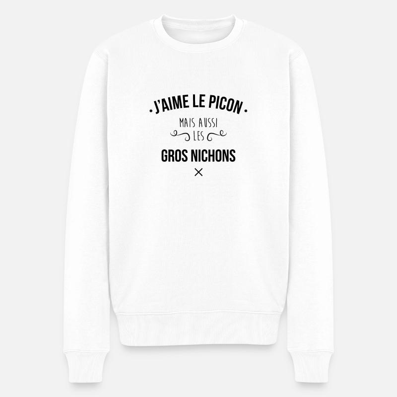 J'aime le picon... - Pull Premium bio Homme - blanc