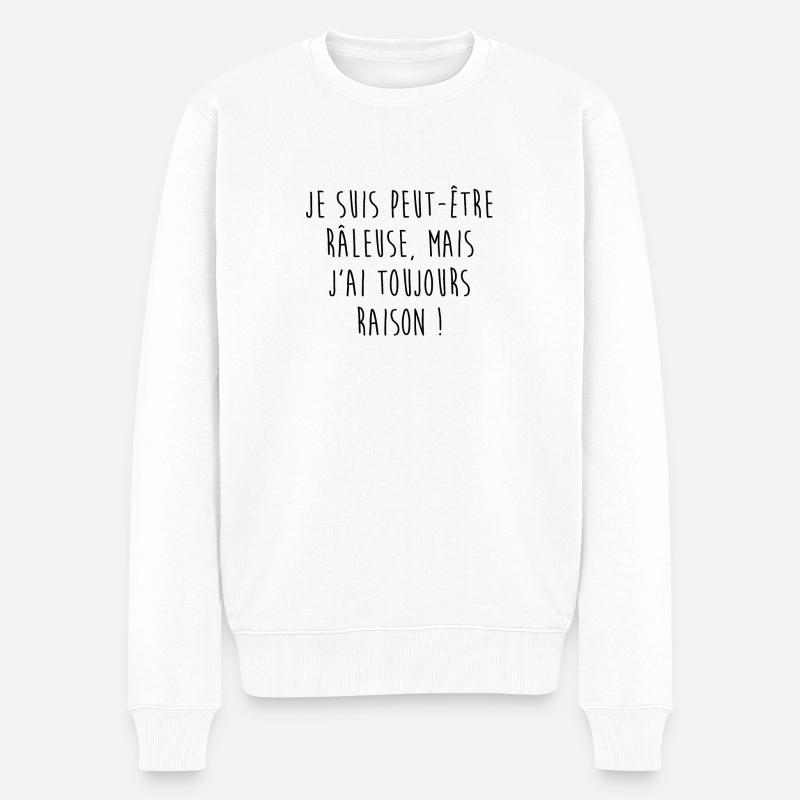 Râleuse.. - Pull Premium bio Homme - blanc