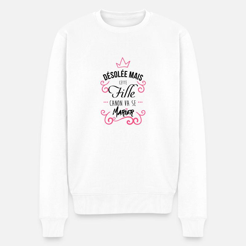 Fille canon - Pull Premium bio Homme - blanc