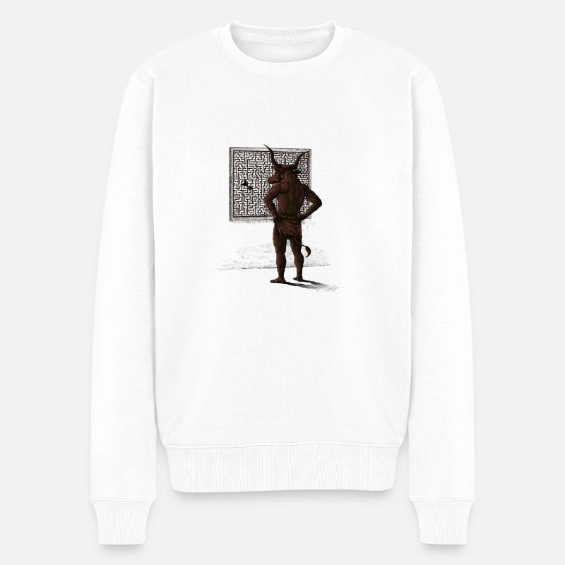 you are here - Pull Premium bio Homme - blanc