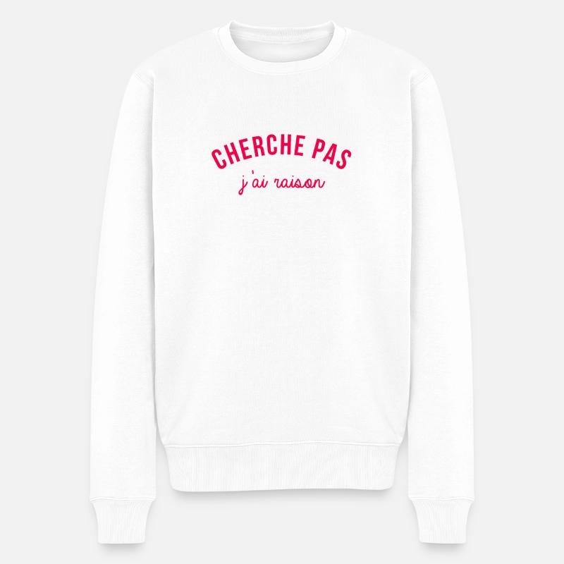 J'ai raison - Pull Premium bio Homme - blanc