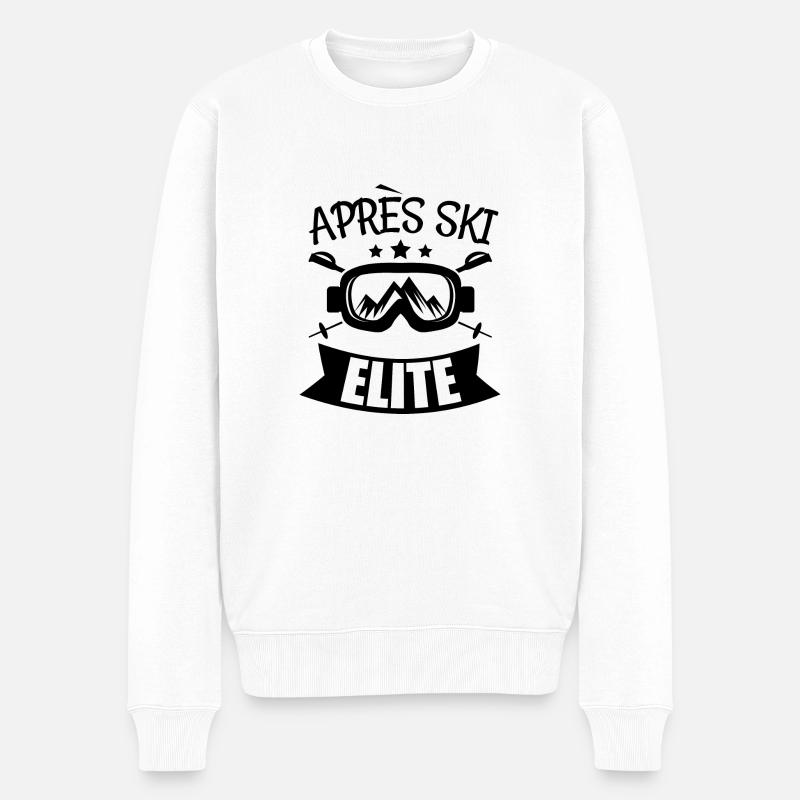 après-ski élite 4 - Pull Premium bio Homme - blanc