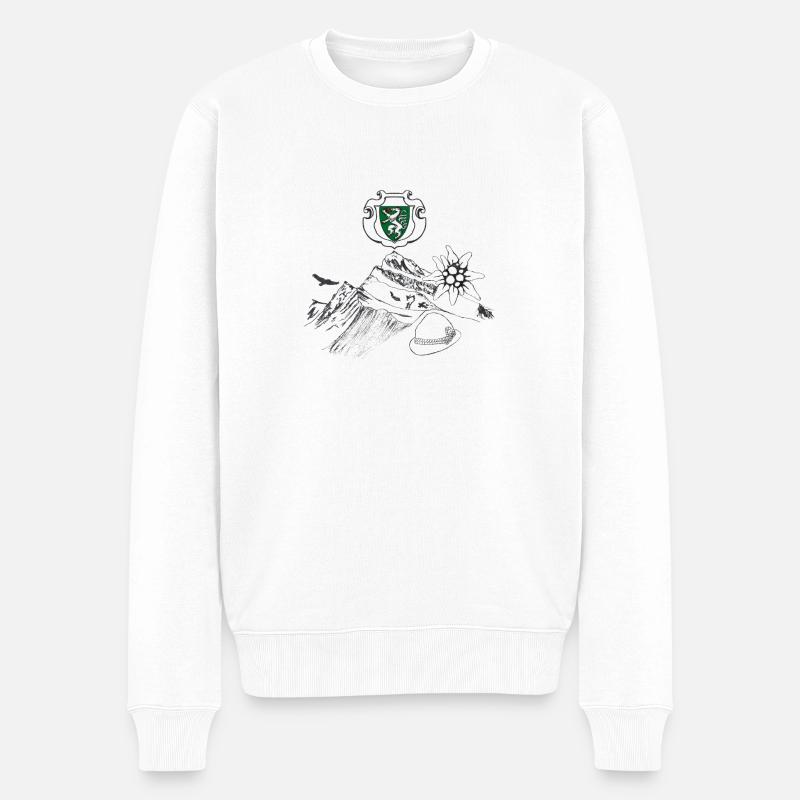 Maison styrienne - Pull Premium bio Homme - blanc